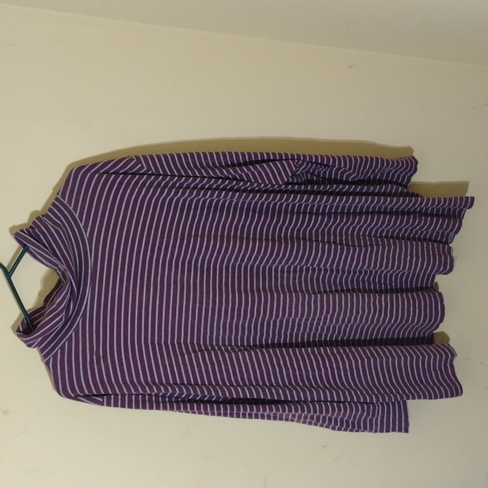 ✴️3 for $15: Striped Purple Cowl Neck